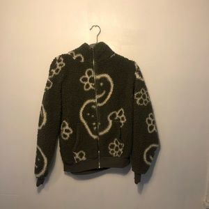 ZIP UP FUZZY JACKET!!